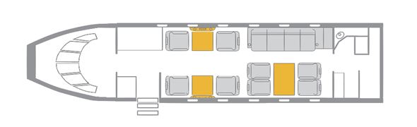 Challenger 605 Floor Plan