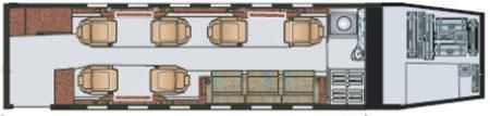 Gulfstream G-200 Floor Plan