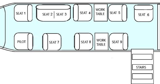 King Air 200 Floor Plan