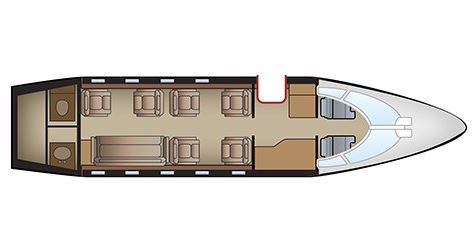 Challenger 604 Floor Plan
