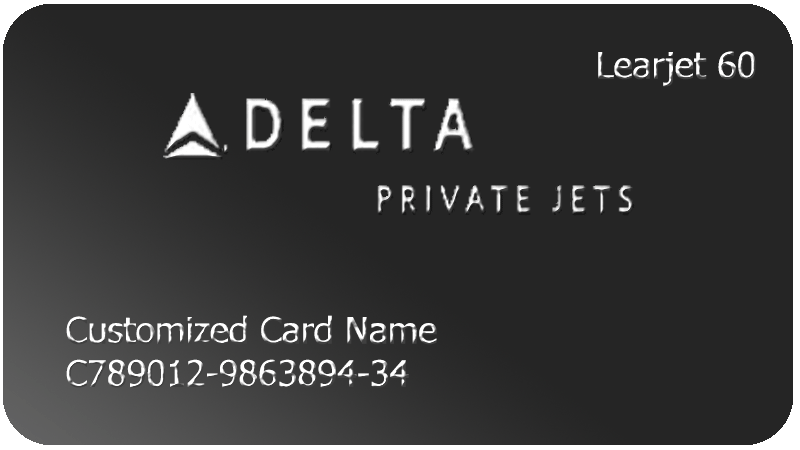 delta private jets card