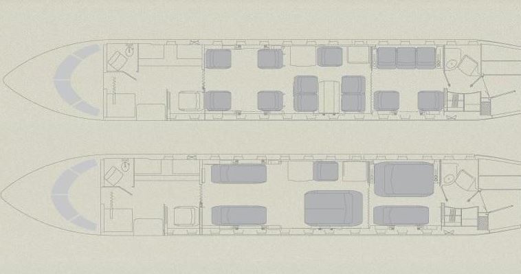 Global Express XRS Floor Plan
