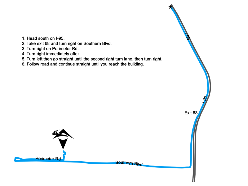 Directions to Atlantic Aviation PBI from I-95