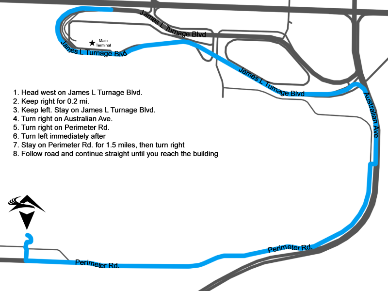 Directions to Atlantic Aviation PBI from KPBI