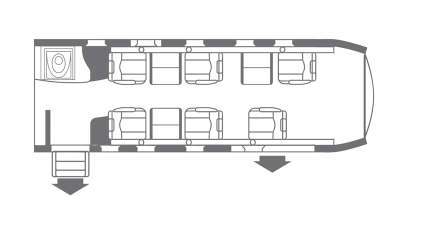 Pilatus PC-12/47 Floor Plan