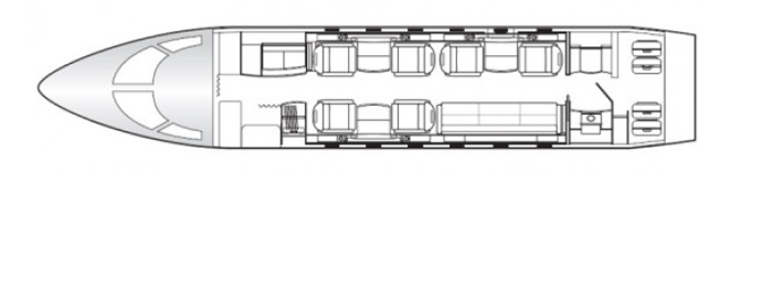 Challenger 300 Floor Plan