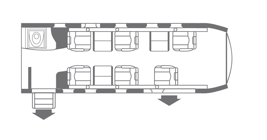 Pilatus PC-12/47E Floor Plan