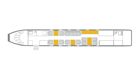 Gulfstream G550 Floor Plan