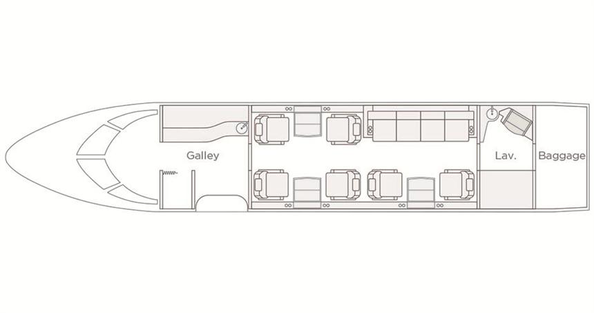 Challenger 604 Floor Plan