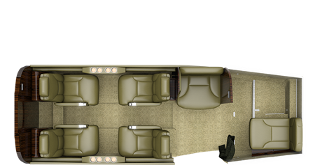 King Air C90GTx Floor Plan