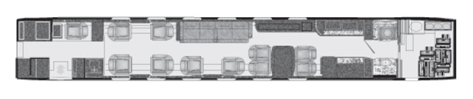 Gulfstream G-V Floor Plan