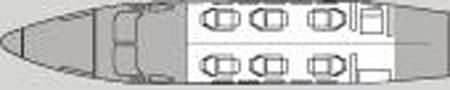 King Air 200 Floor Plan
